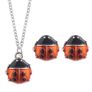 **SIBYL* 3-Pc Silver Ladybug Fashion Jewelry Set